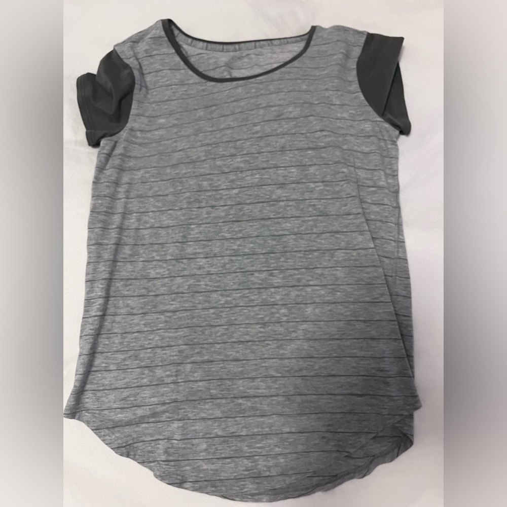 Green stripe Lululemon shirt